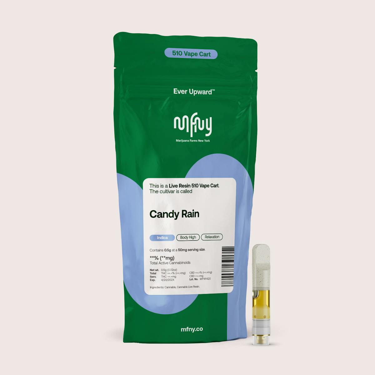 Photo of Candy Rain | Live Resin Vape Cartridge | .55G