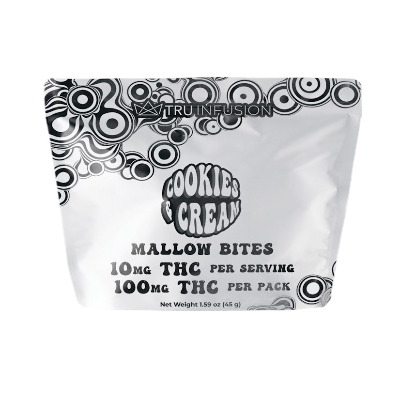TRU Infusion Edibles: Cookies & Cream Mallow Bites (S) 100mg