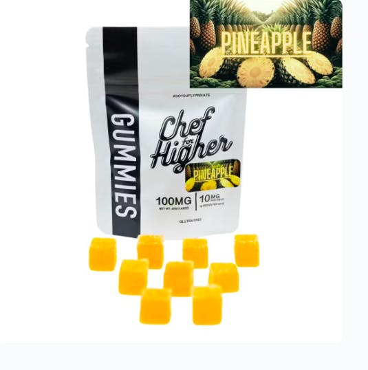 Chef For Higher Pineapple GUMMIES 10pk 10mg each