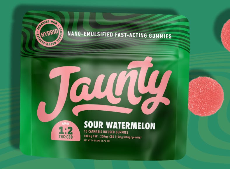 Sour Watermelon Gummies | 2:1 | CBD:THC | 100mg | 10pk-2