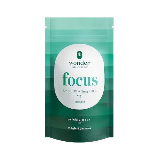 Focus Prickly Pear 1:1 CBG Gummies 100mg 20pk