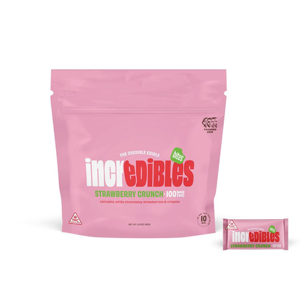 Shop Incredibles Strawberry Crunch Chocolate Bites 10mg 10pk