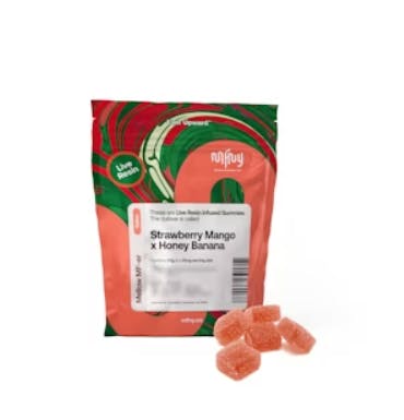 Edibles | MFNY | Live Resin Gummies | Strawberry Mango x Honey Banana | 100mg | 10ct