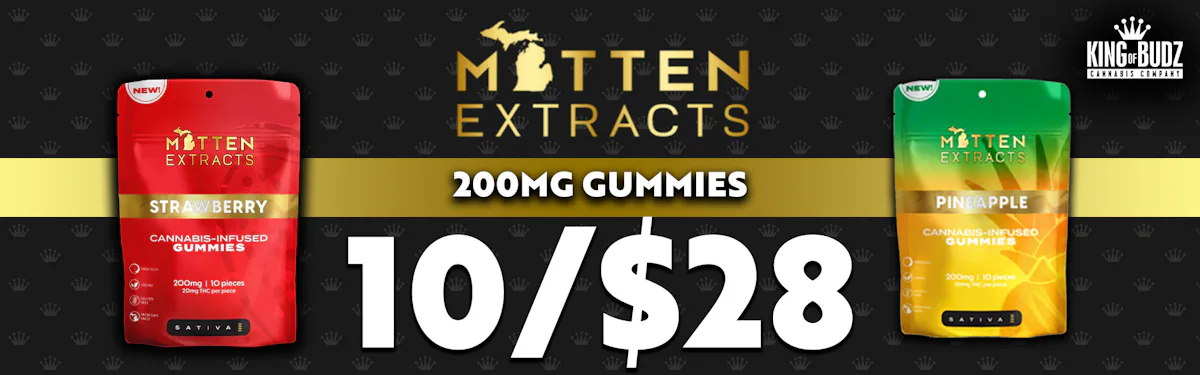 Mitten Extracts 200mg Gummies 10 For $28
