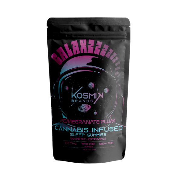 Pomegranate Plum (THC:CBN:CBD) - 100mg 10pk Fast Acting Gummies - Kosmik