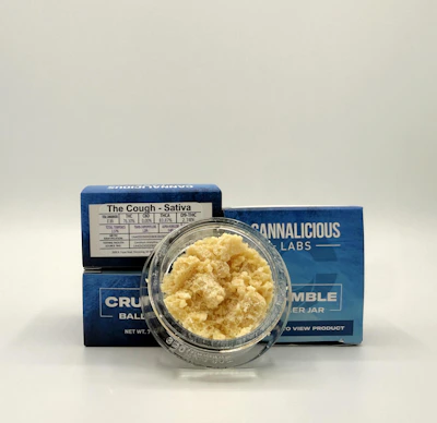 Cannalicious - 7g Crumble Baller Jar - The Cough
