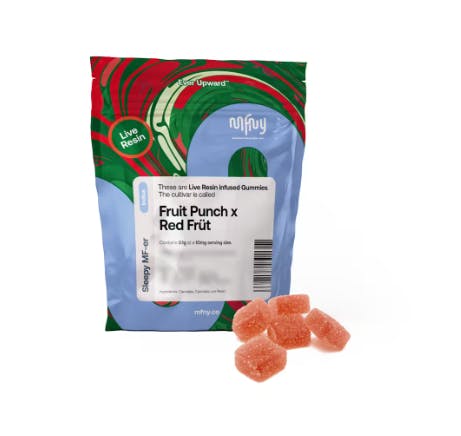 Edibles | MFNY| Live Resin Gummies | Fruit Punch x Red Frut | 100mg | 10ct