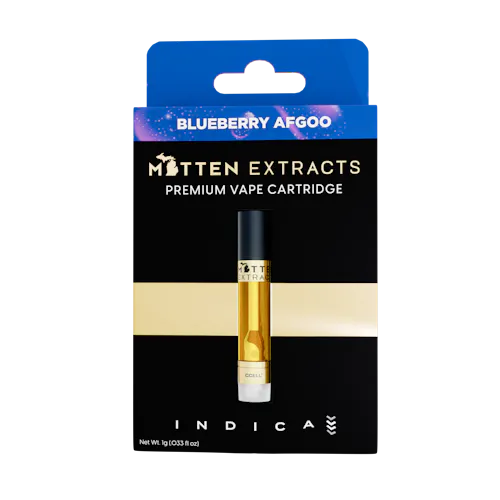 Mitten Extracts Blueberry Afgoo Cartridge Rec-active