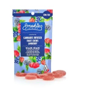 Product: 1:1 | Jamberry | 20mg THC x 20mg CBN | 10k | Smokiez Edibles