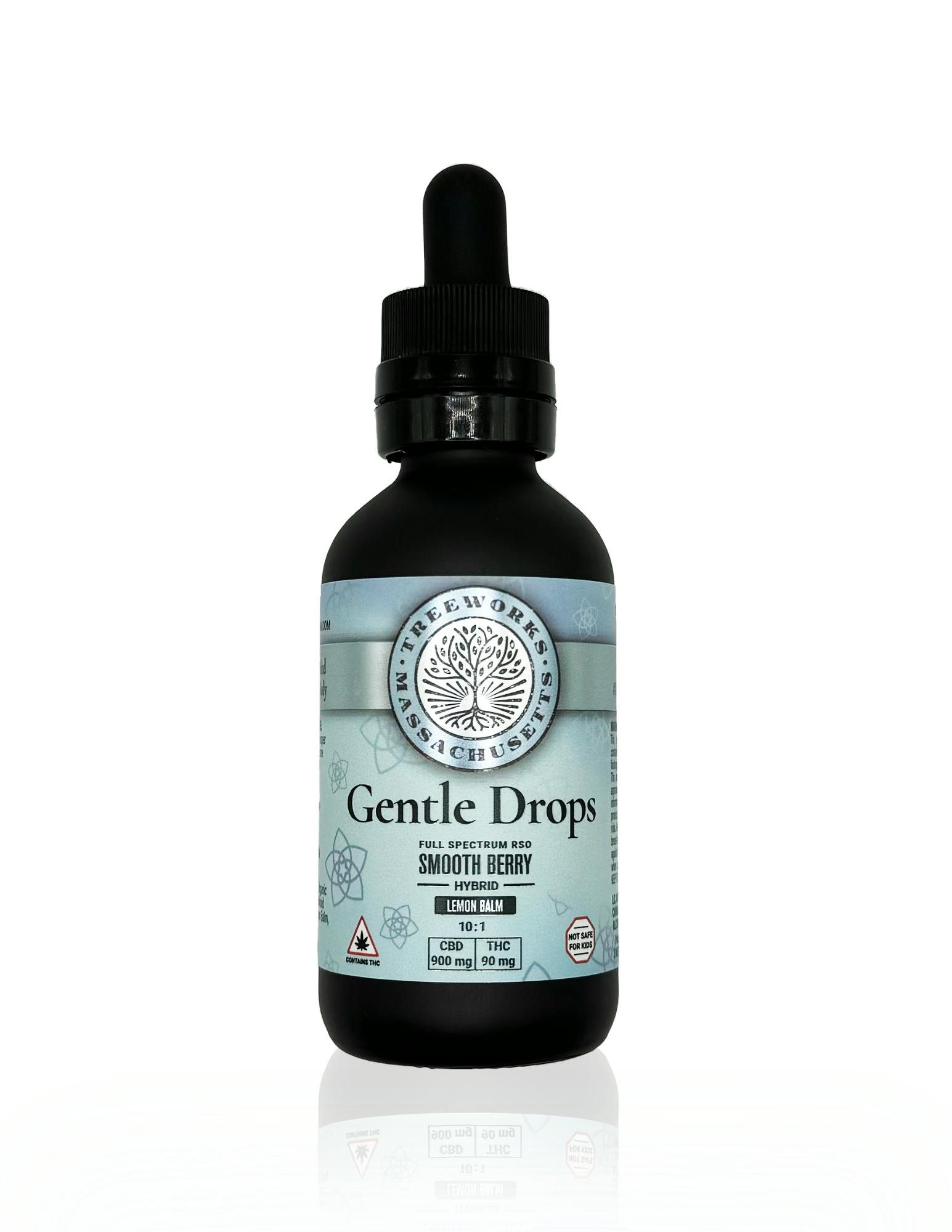 Gentle Drops Tincture | Smooth Berry | 10:1 CBD:THC | 900
