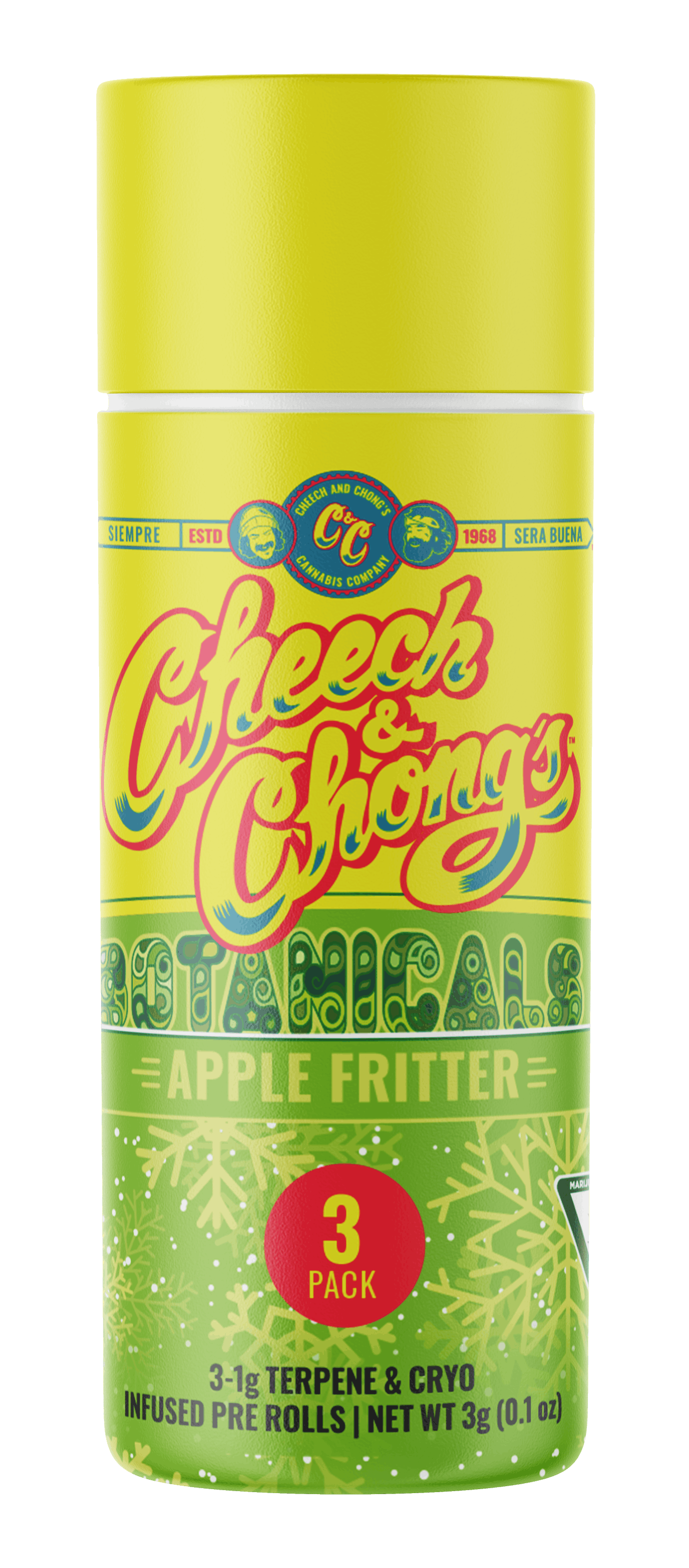 Product: Cheech & Chong | Infused Pre-Roll 3-Pack - 3g - Apple Fritter