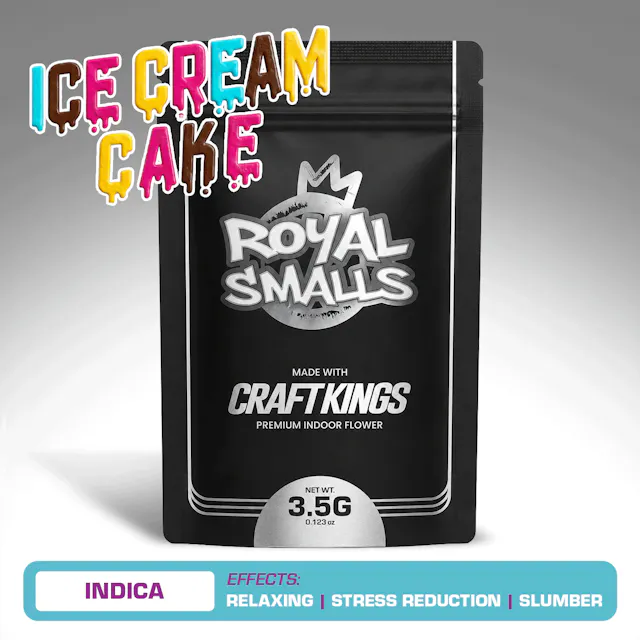Craft Kings Royal Smalls Ice Cream Cake 3.5g (indica, small buds)