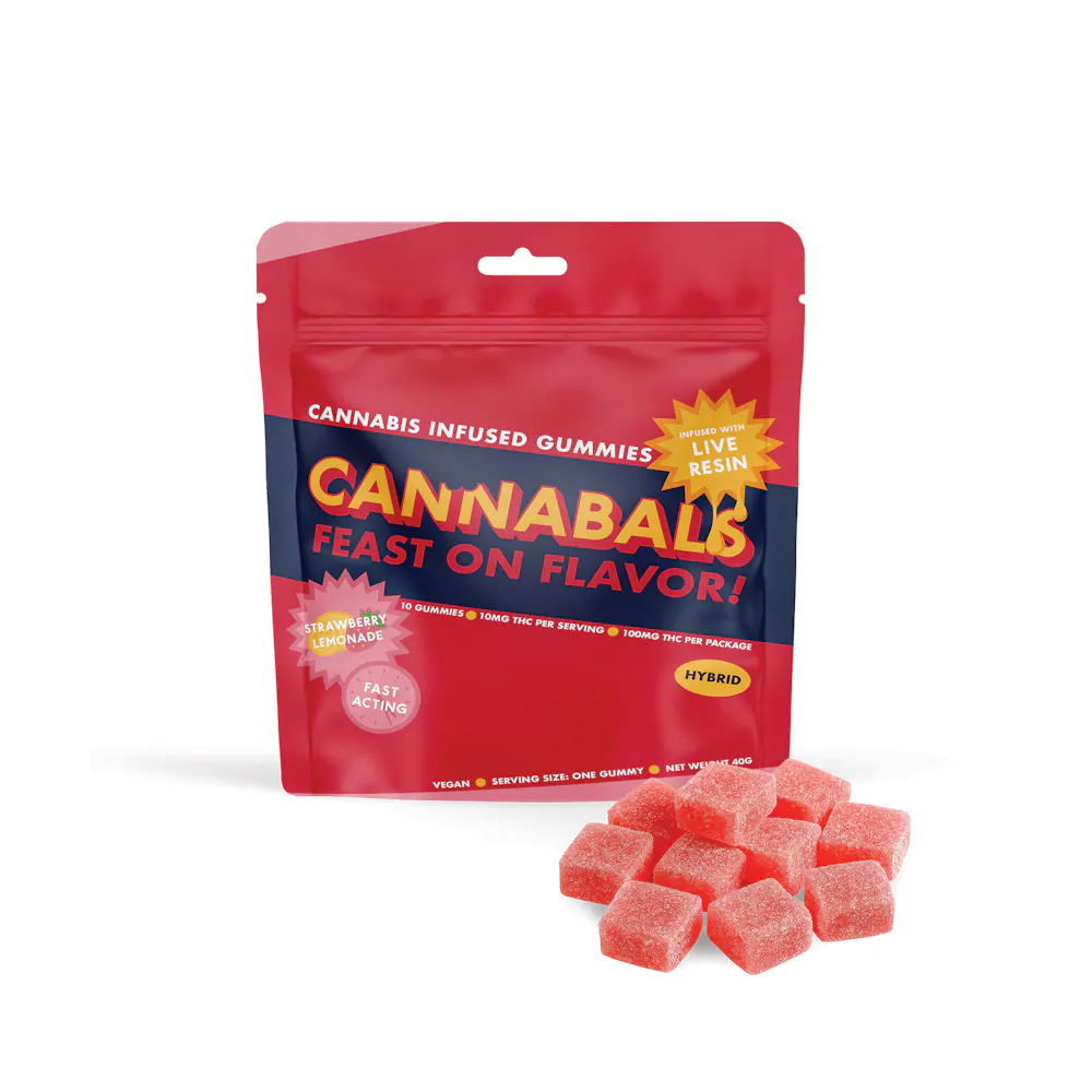 Product Cannabals - Strawberry Lemonade - 100mg - Gummies