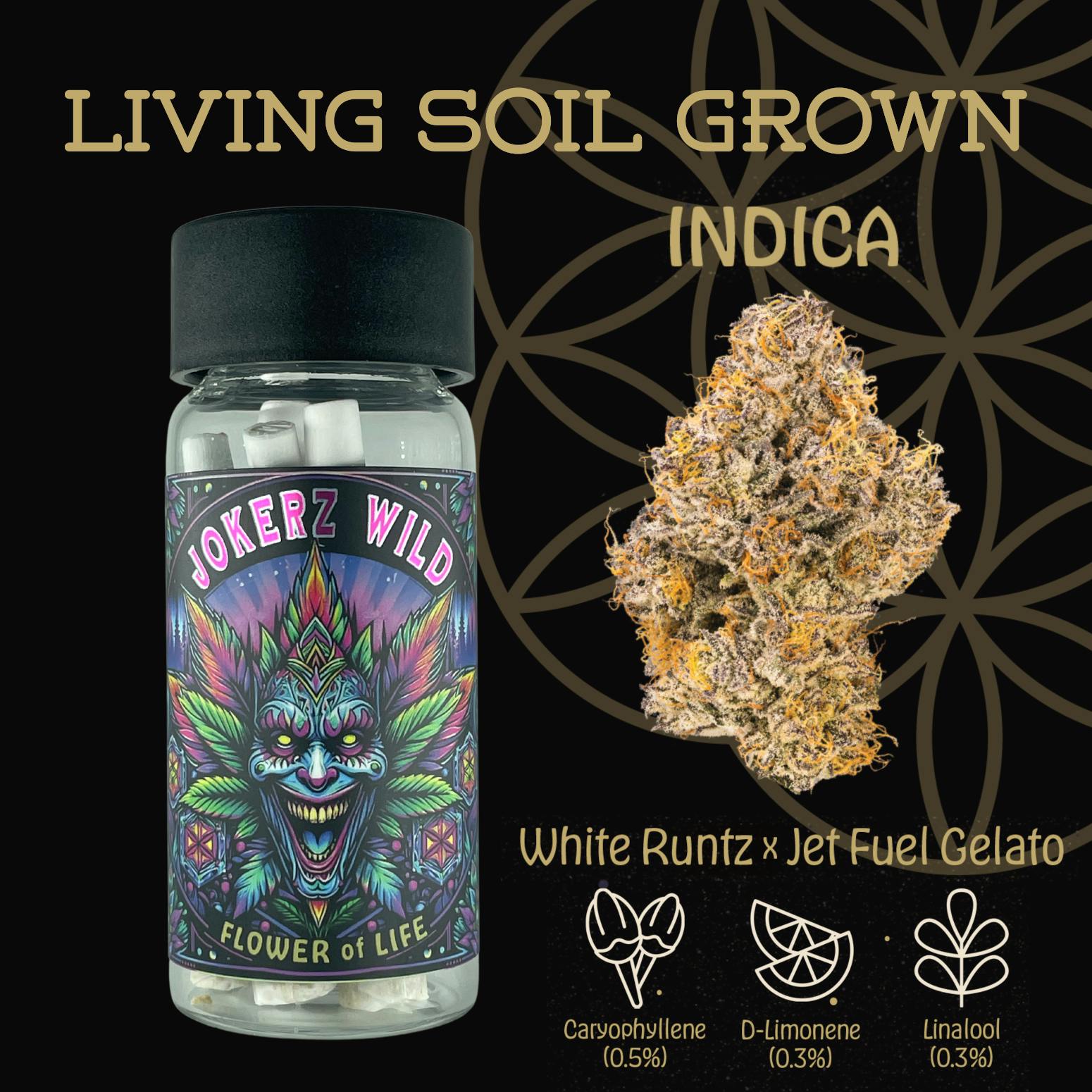 Flower of Life | Pre-Roll 5-Pack - 2.5g - Jokerz Wild