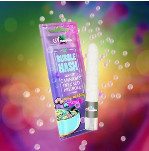 Amnesia - Fruity Pebbles - 1.3g Bubble Hash Infused Preroll