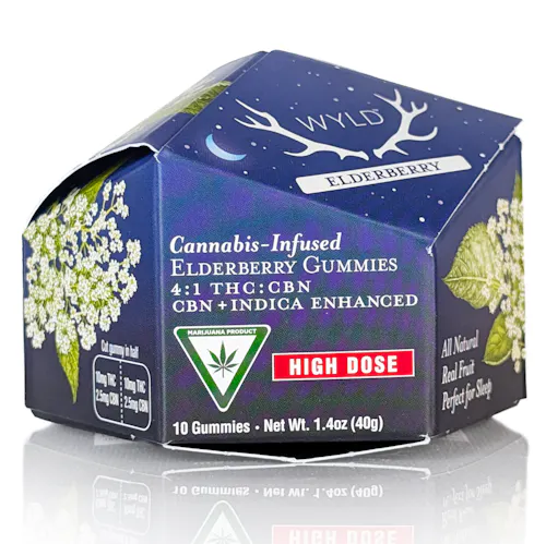 200mg | Elderberry 4:1 CBN Indica Enhanced Gummies-1