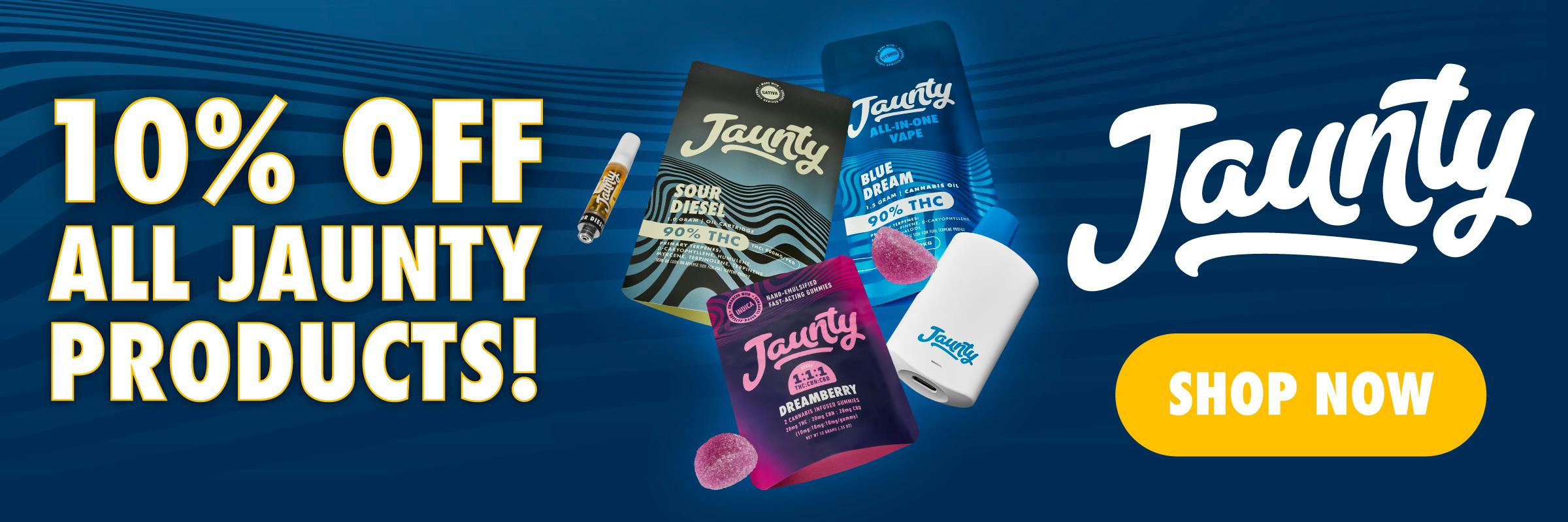 Jaunty 10 Percent Off All Products
