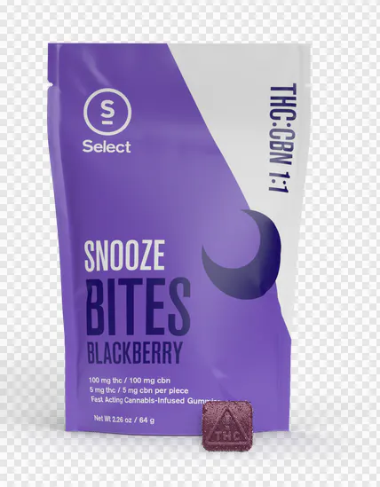 Blackberry Snooze 1:1 Bites | 20-Pack | Curaleaf (MA) - Oxford