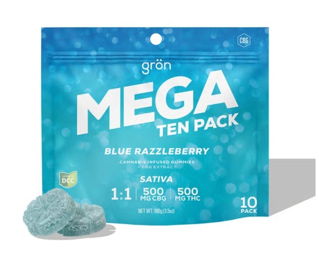 Blue Razzleberry Mega 1 1 CBG THC 10 X