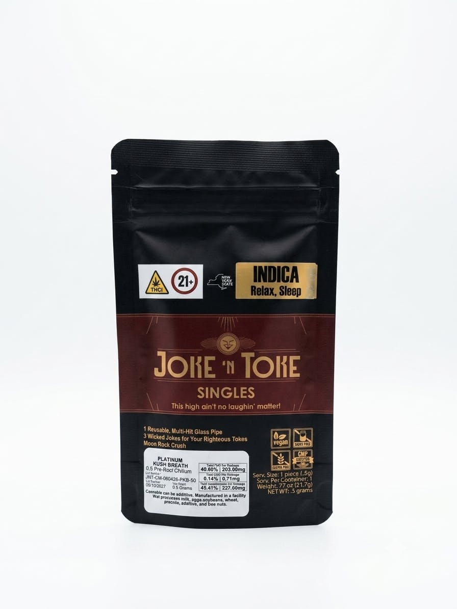 Joke 'N Toke | Platinum Kush Breath | Chillum Pipe | 0.5g