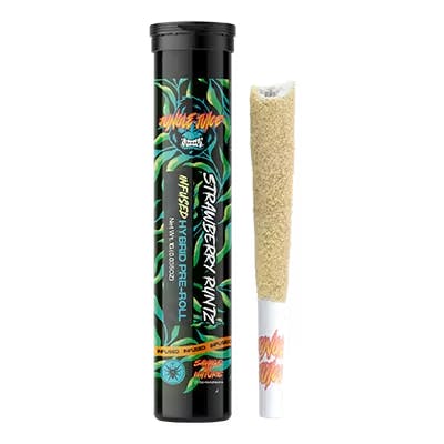 Product: Jungle Juice | Strawberry Runtz Tarantula Infused 1g Pre-Roll