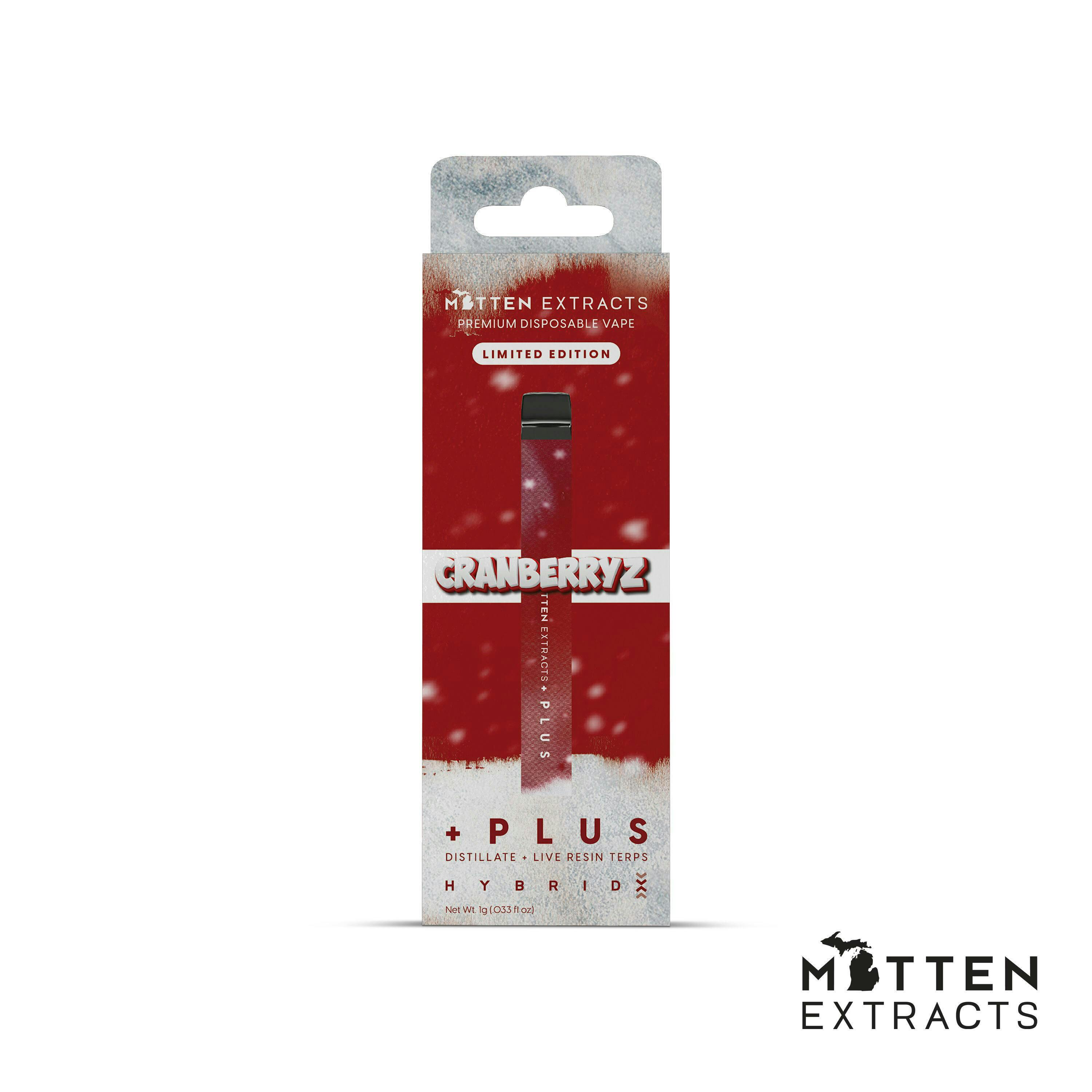 Mitten Extracts - 1g Disposable - Cranberryz (Limited Edition)