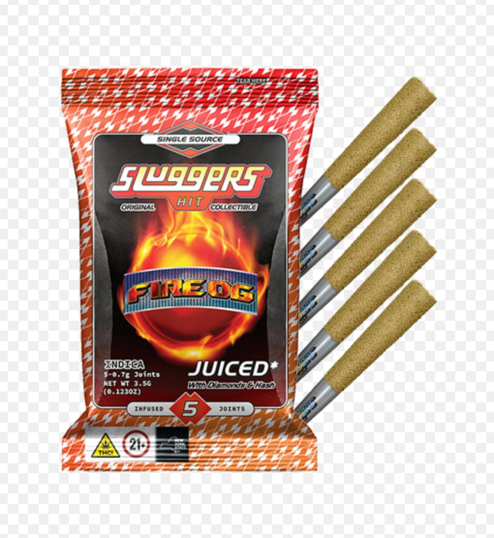 Sluggers - Fire OG Infused 5pk Preroll by Sluggers