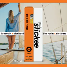 Stickee - 1g Live Resin Disposable - Peach Ringz