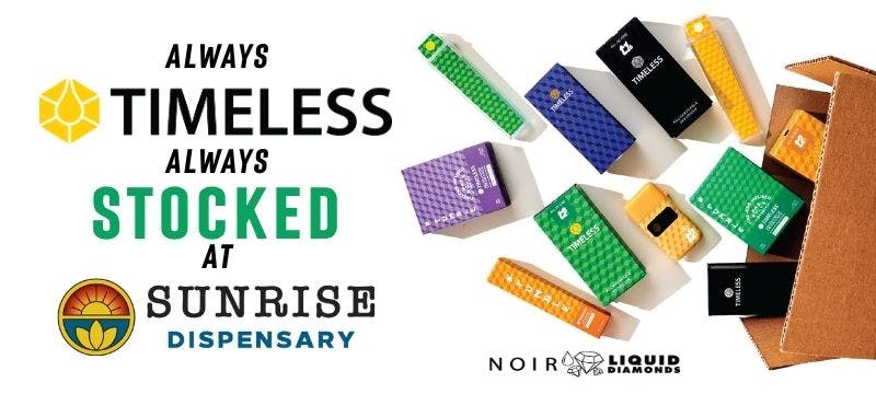 timeless t2 disposable vape Sunrise - Clinton Cannabis Menu Flavor:Orange Vanilla Air Bar Diamond Spark wave3