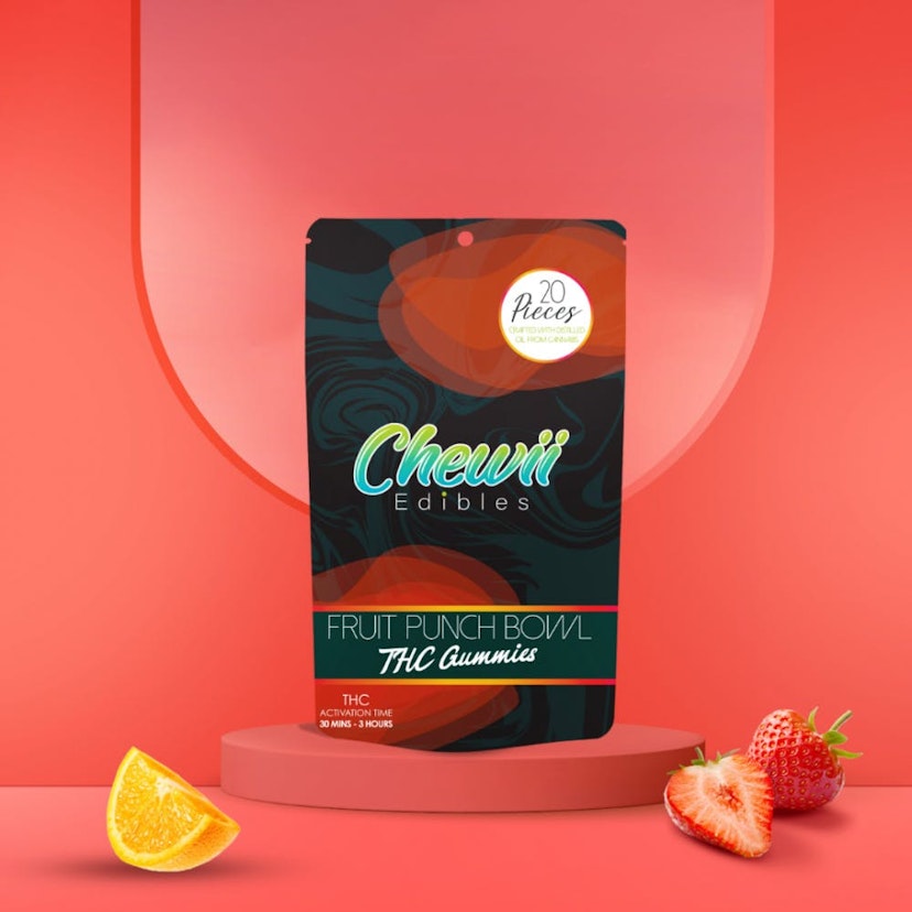 Chewii - Fruit Punch Fast Acting 200mg Gummies