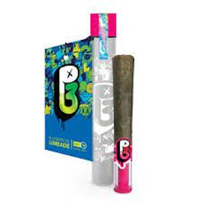 Product PHC P3 PUFF Infused Preroll - Blueberry AK Limeade 1g
