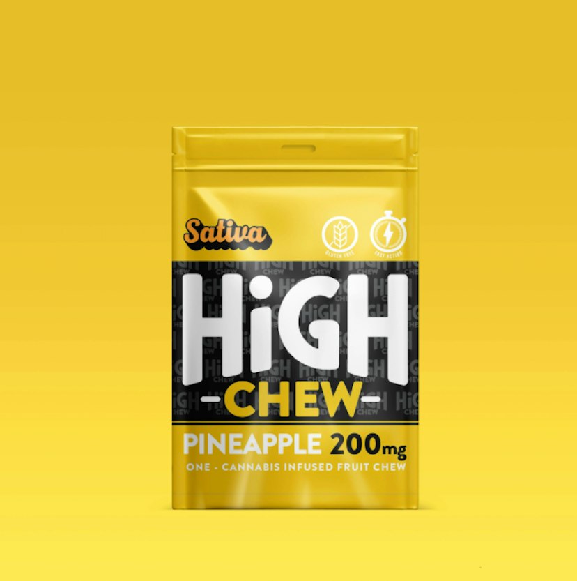 High Chew | 200mg THC Gummy | Pineapple