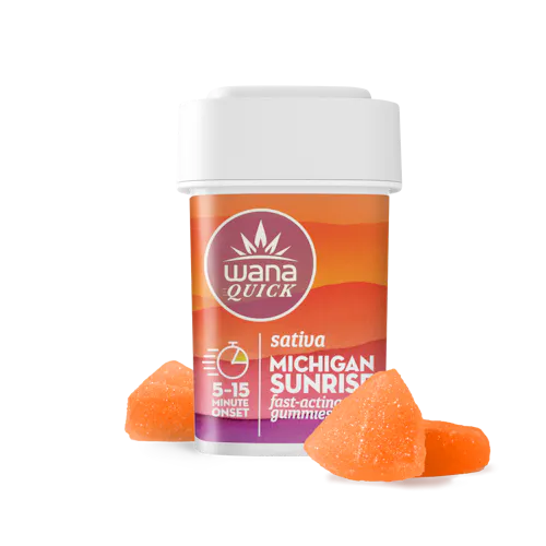Quick Michigan Sunrise Sativa Gummies [10 pack] | 200mg-active