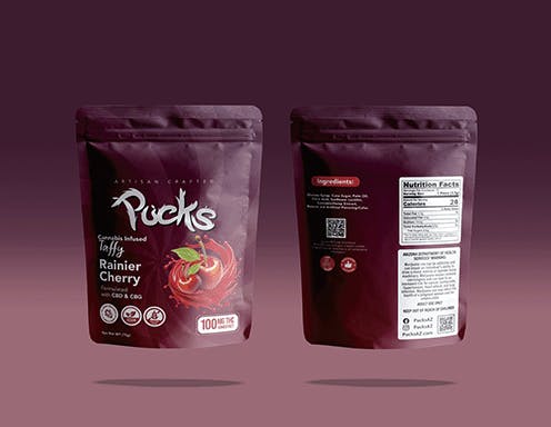 Pucks 10mg 10pk - Blue Raspberry Taffy Taffy
