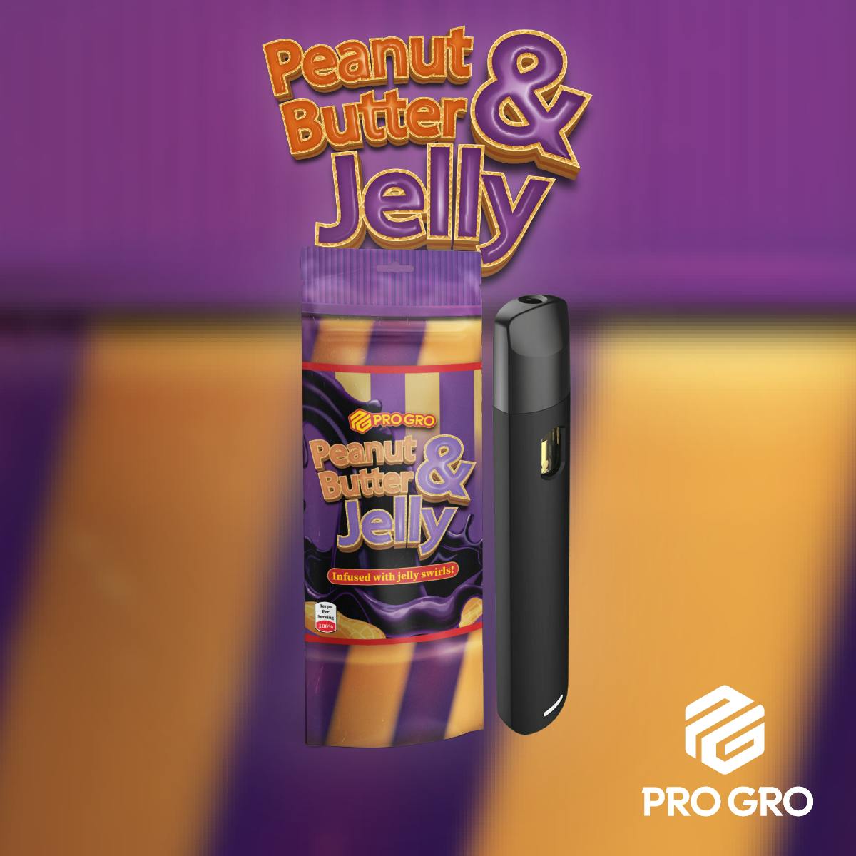 Pro Gro - 1g Live Resin Disposable - Peanut Butter & Jelly