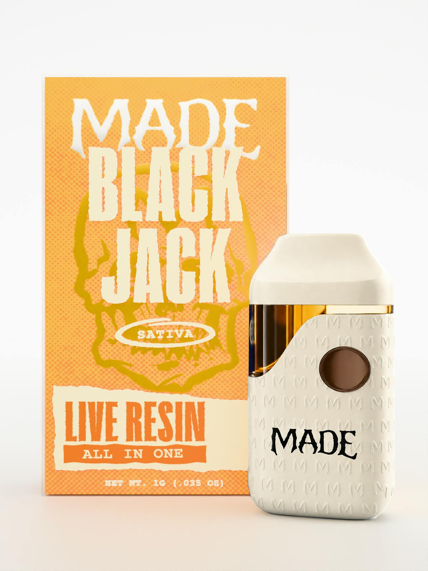 Made 1g Live Resin Disposable - Black Jack