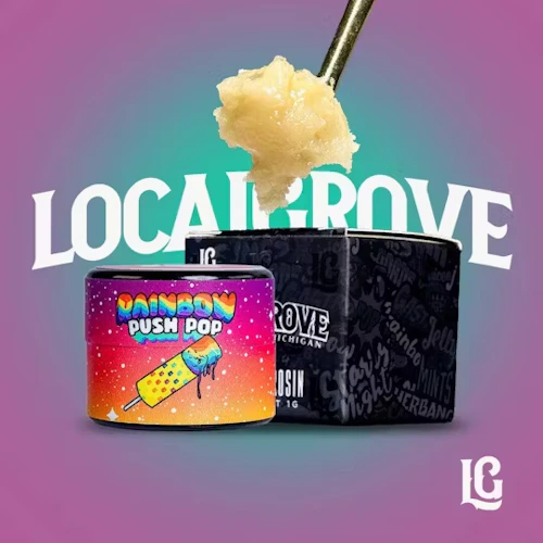 Local Grove - 1g Live Rosin - Rainbow Push Pop