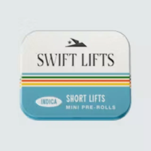 Swift Lifts Short Lifts Pre-Roll Pack Black Amber 10pk/3.5g (indica hybrid, packs)