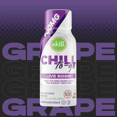Chill Medicated - 200mg Live Rosin Syrup To-Go - Grape - EDIBLES by Chill Medicated at King of Budz