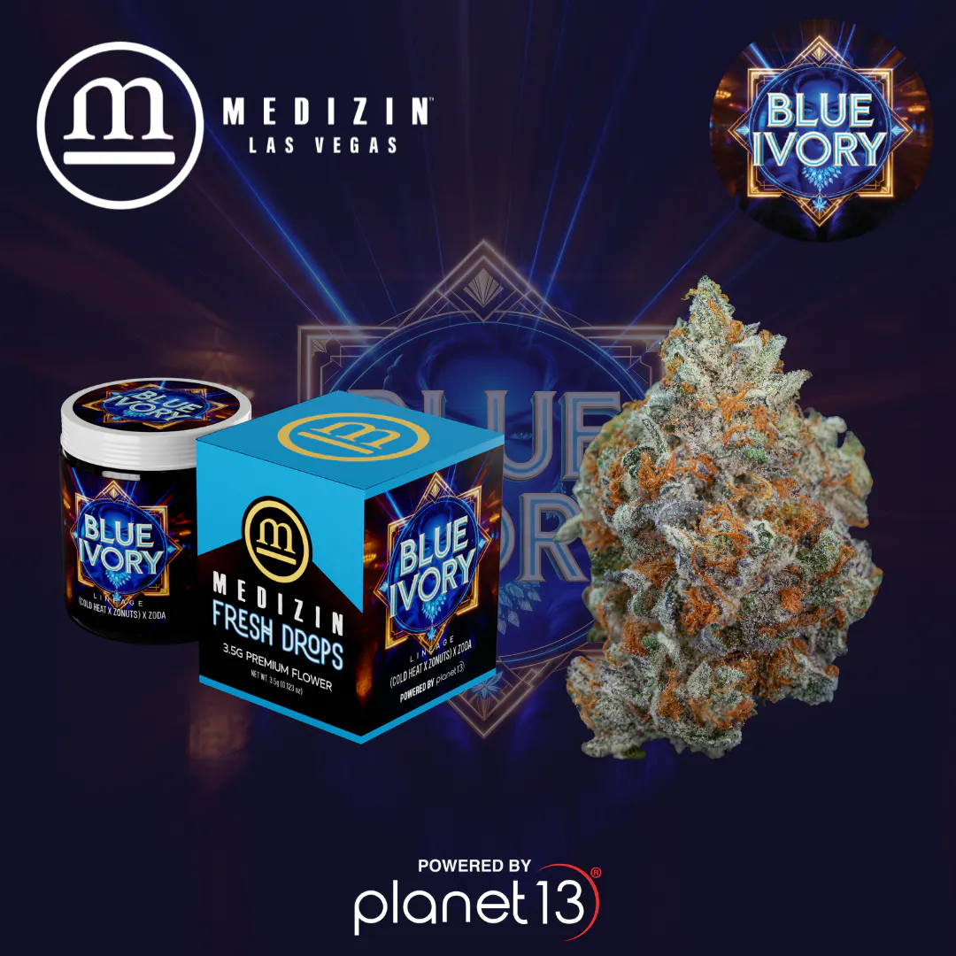 MALOWI ピスタチオ　アンドメディカル Medizin FRESH DROP Blue Ivory 3.5g Prepack | Planet 13 Las Vegas