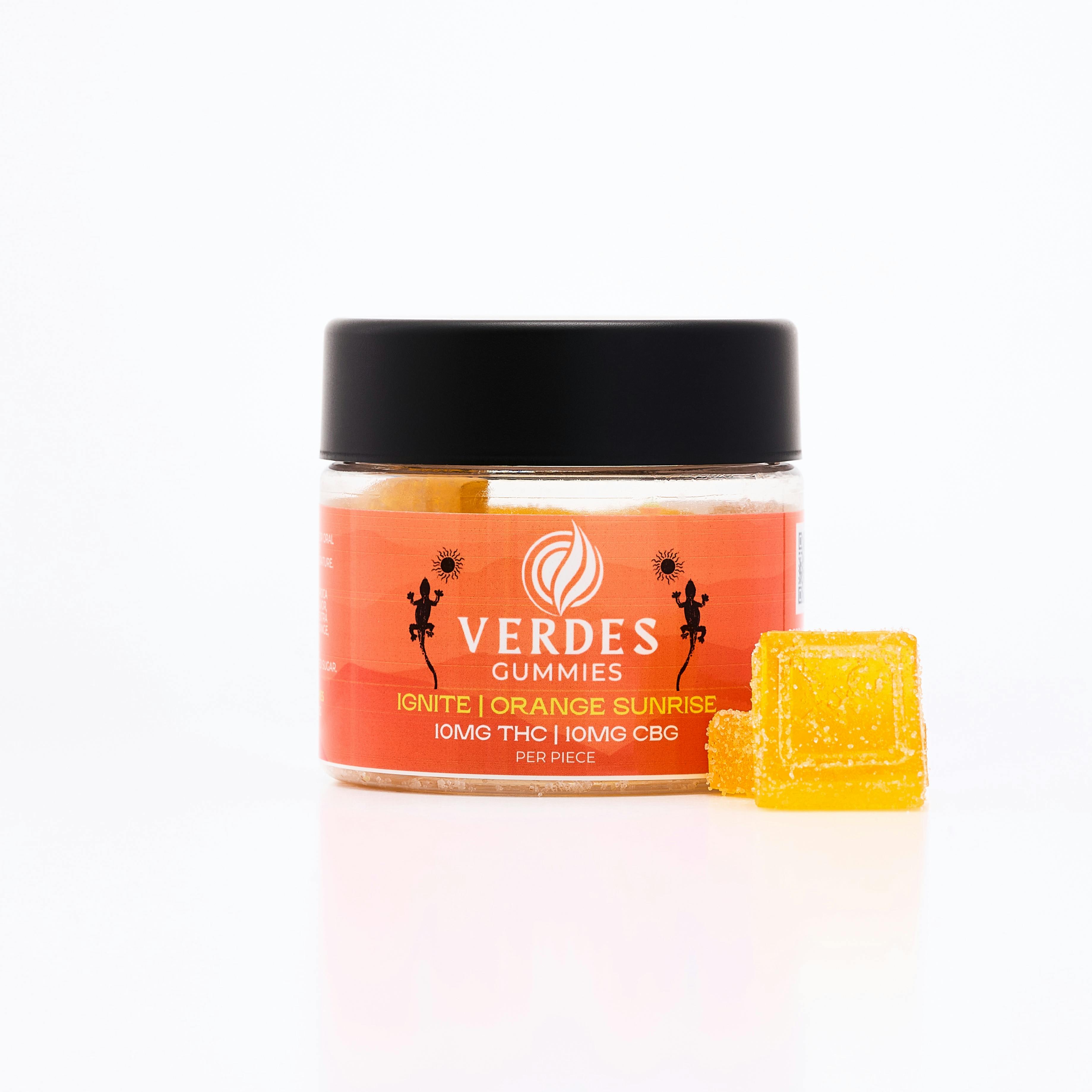 Gummies Orange Sunrise 10mg THC: 10mg CBG 10 Pack at ABQ Nob Hill