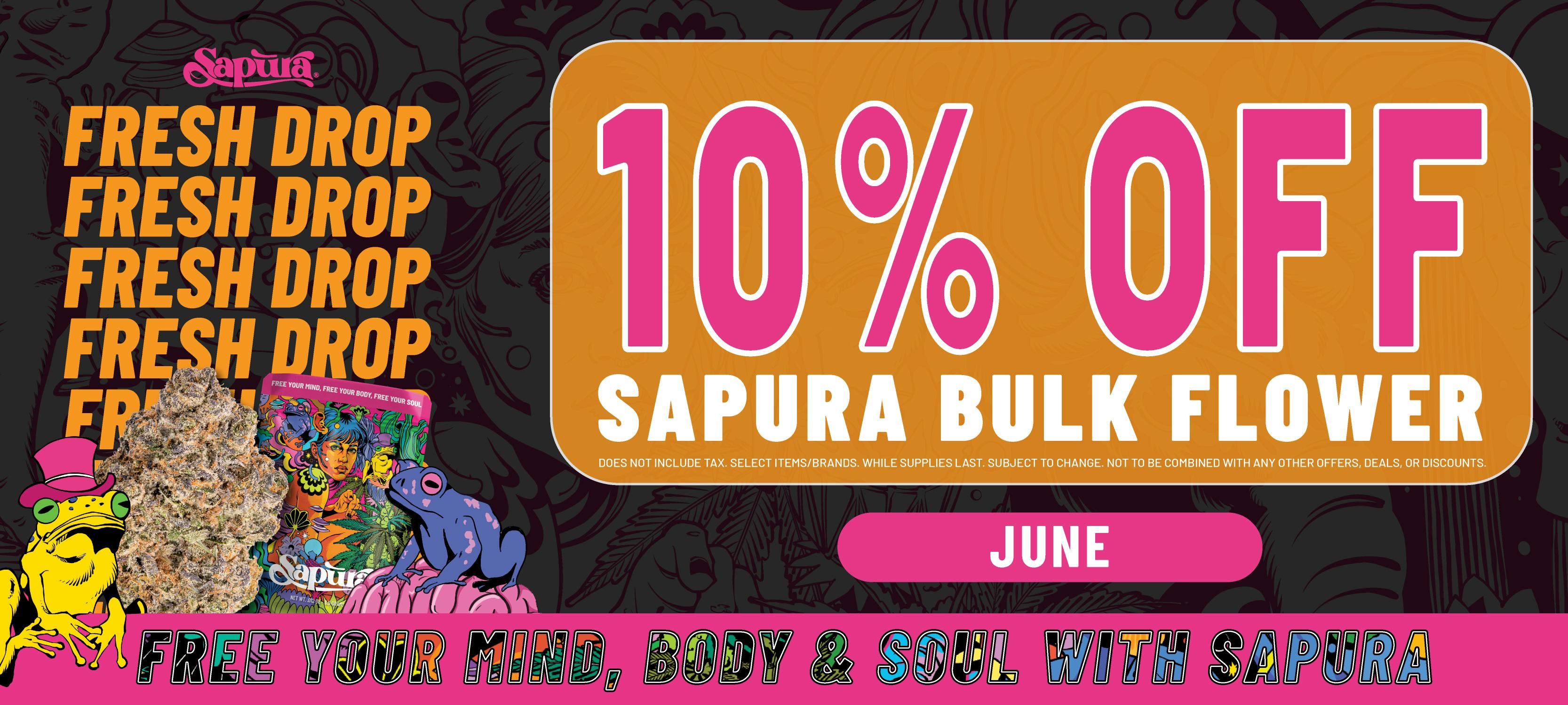 Sapura - Coldwater - Adult Use Menu