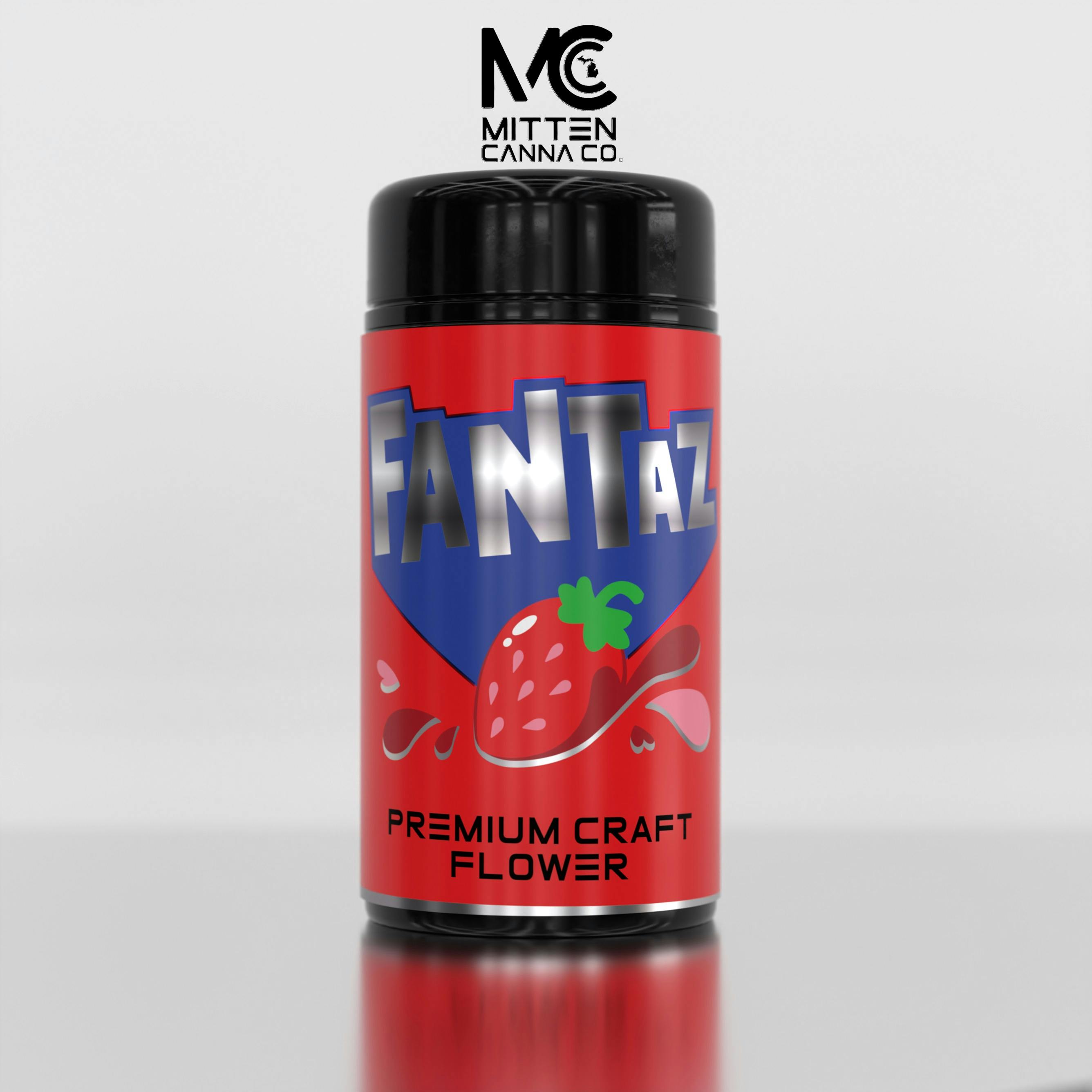Mitten Canna Co. - 14g Prepack Jar - Strawberry Fantaz