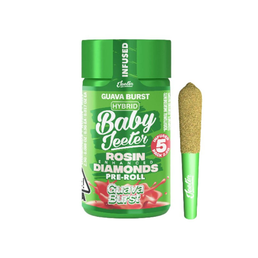 Jeeter 5 x .5g Infused Baby Prerolls Guava Burst