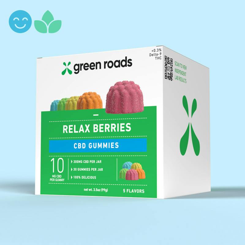Accessories CBD Edible Gummies Green Roads Relax Berries