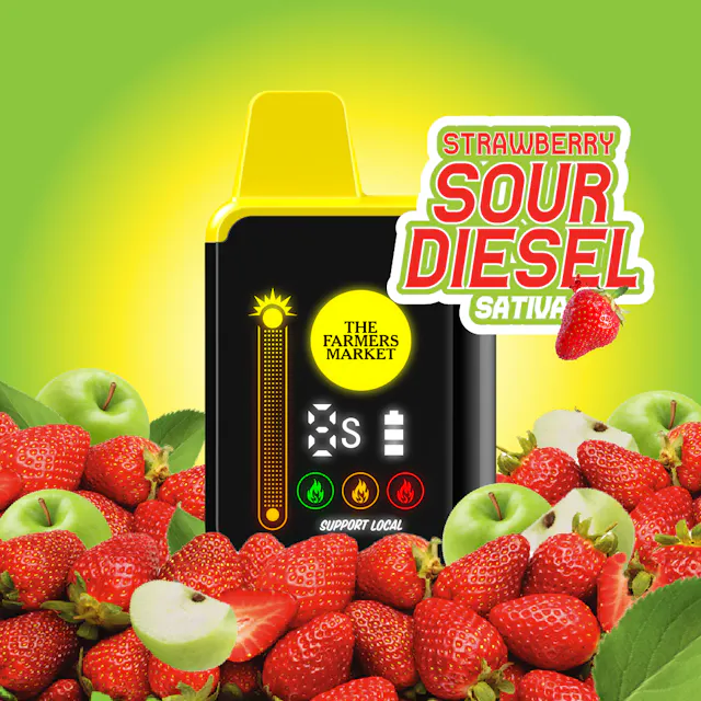 The Farmers Market Digital Disposable Strawberry Sour Diesel 1g (sativa, disposables)