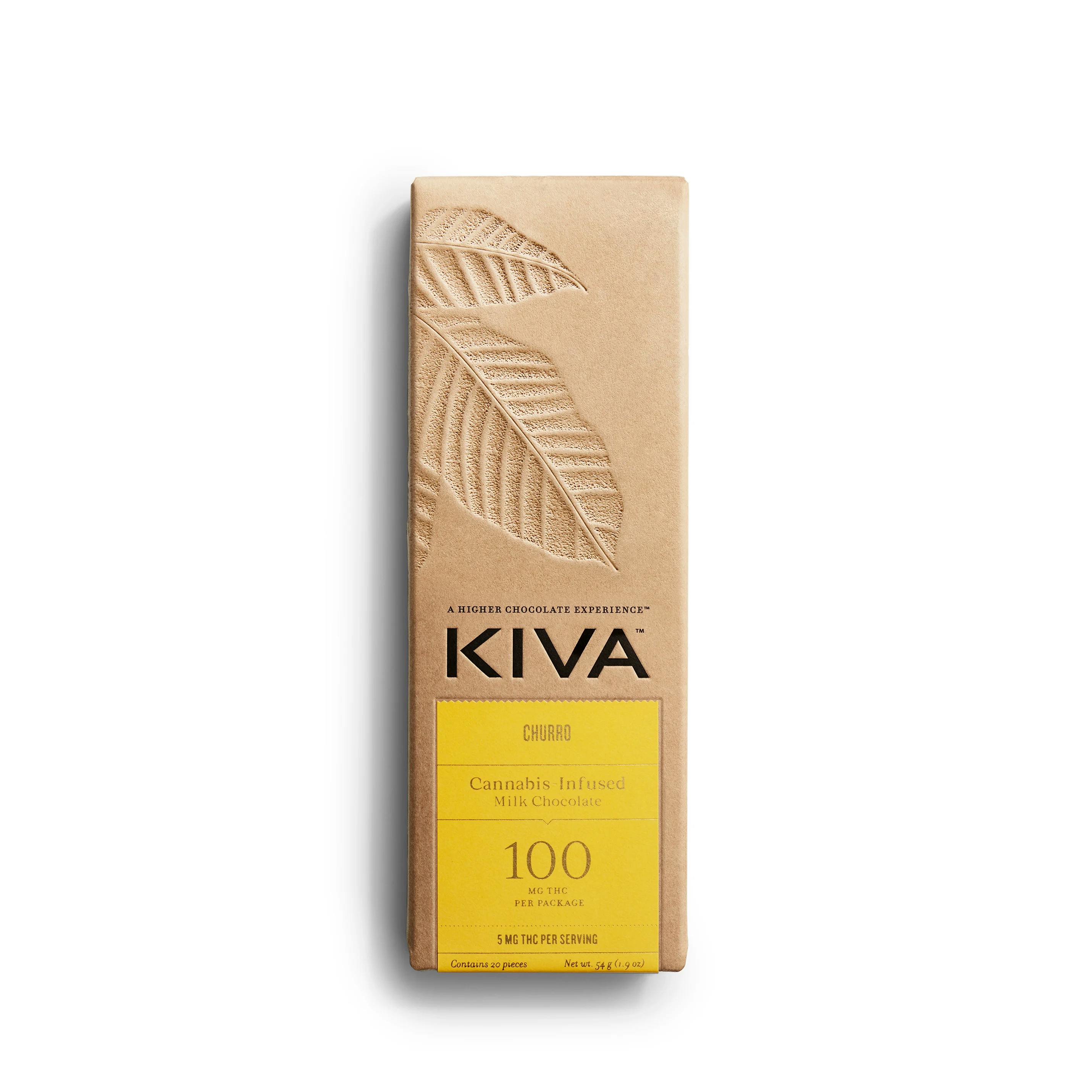 Product: Kiva Bars | Milk Chocolate Churro | 100mg (20pk