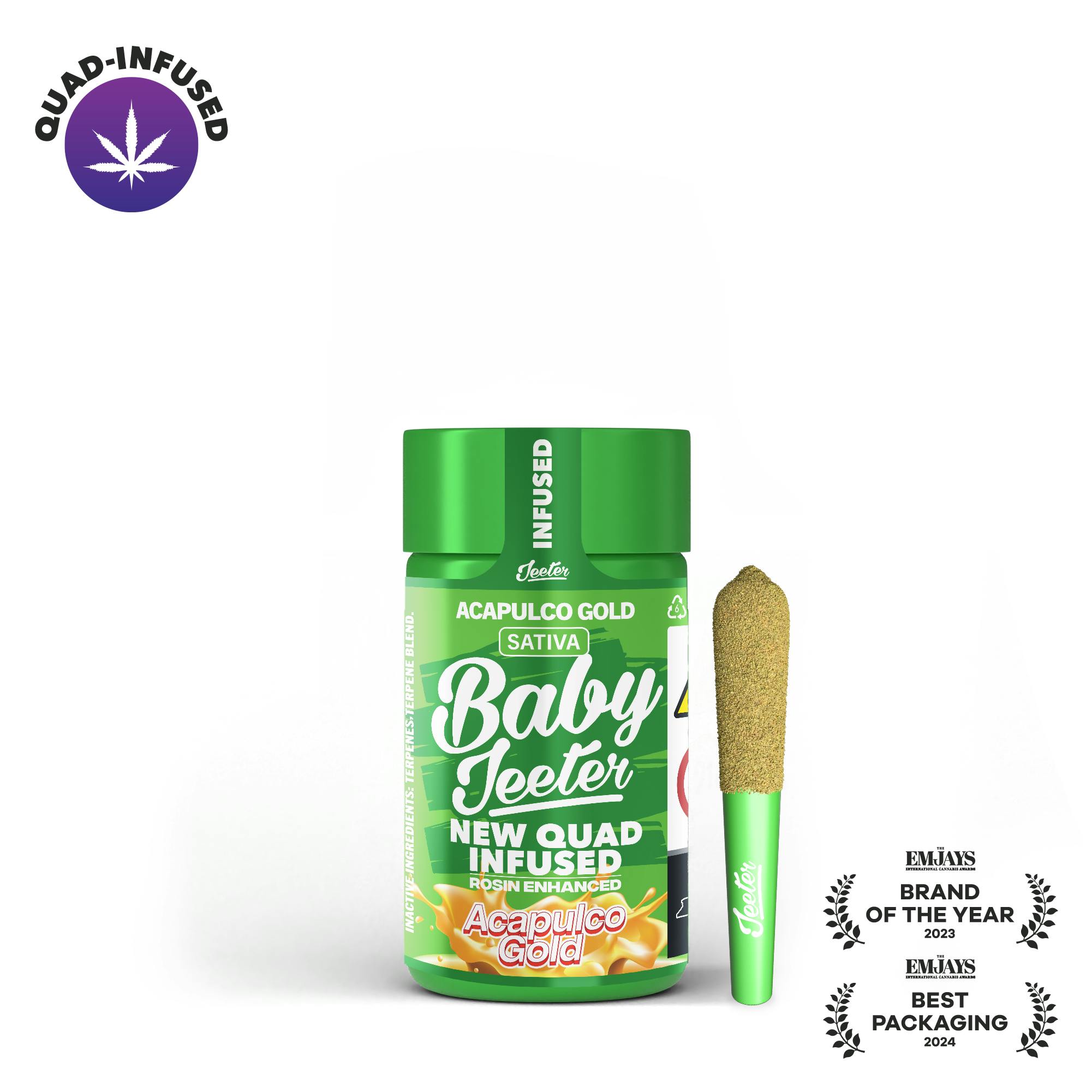Baby Jeeter | Infused | Acapulco Gold | 5pk cannabis product by Jeeter