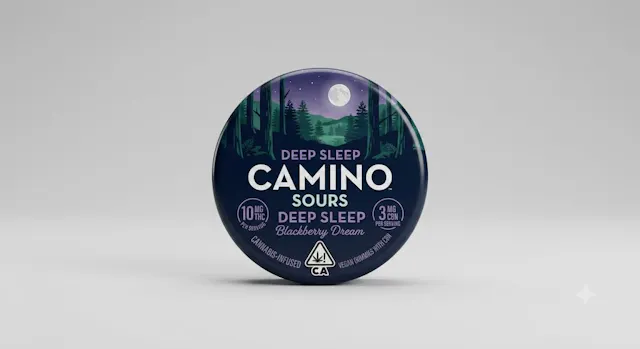 Camino Gummies Sours Blackberry Dream 1:1:1 THC:CBD:CBN 10pk/100mg (hybrid, 2.8g)