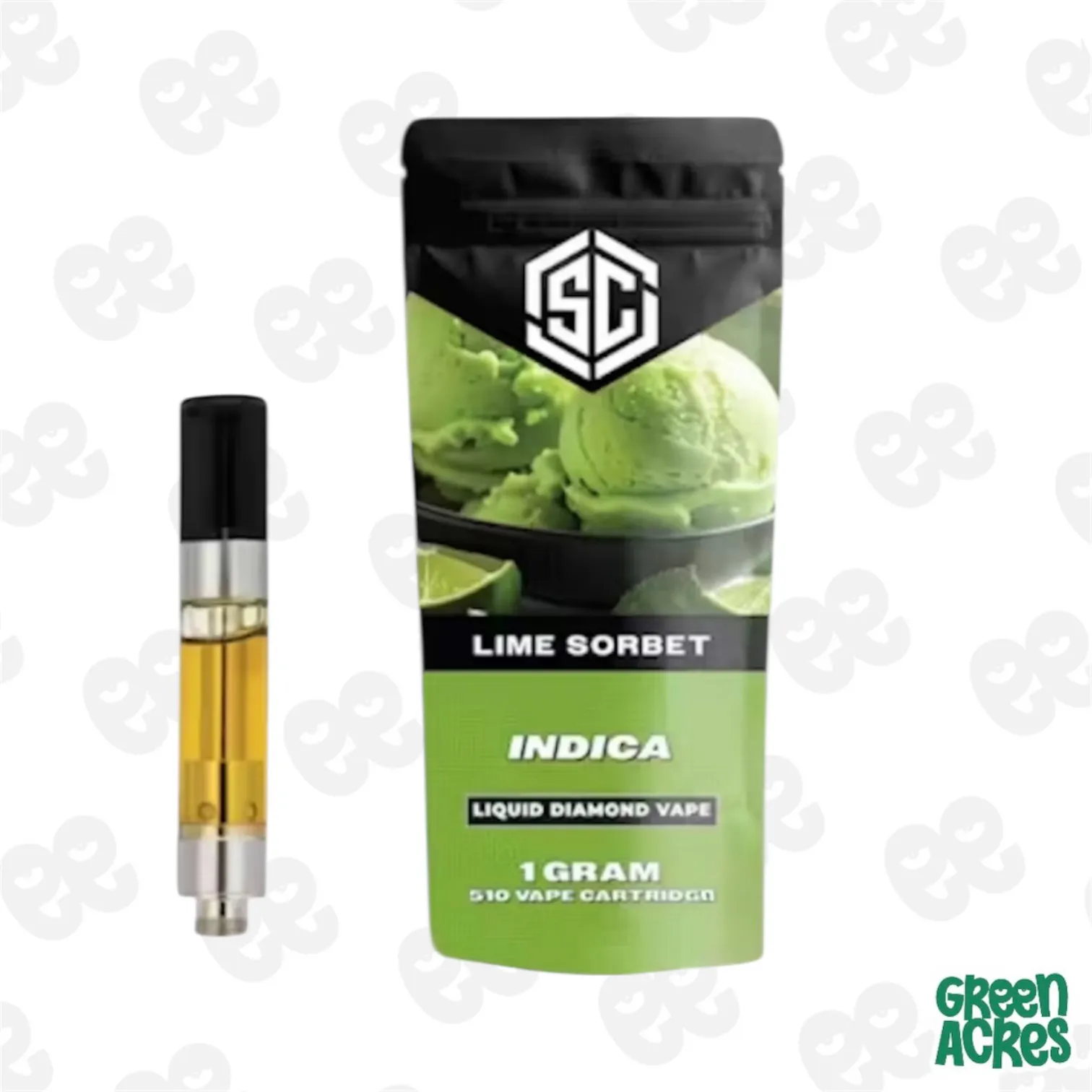 The SC: Lime Sorbet 1G Liquid Diamond Cartridge | Green Acres